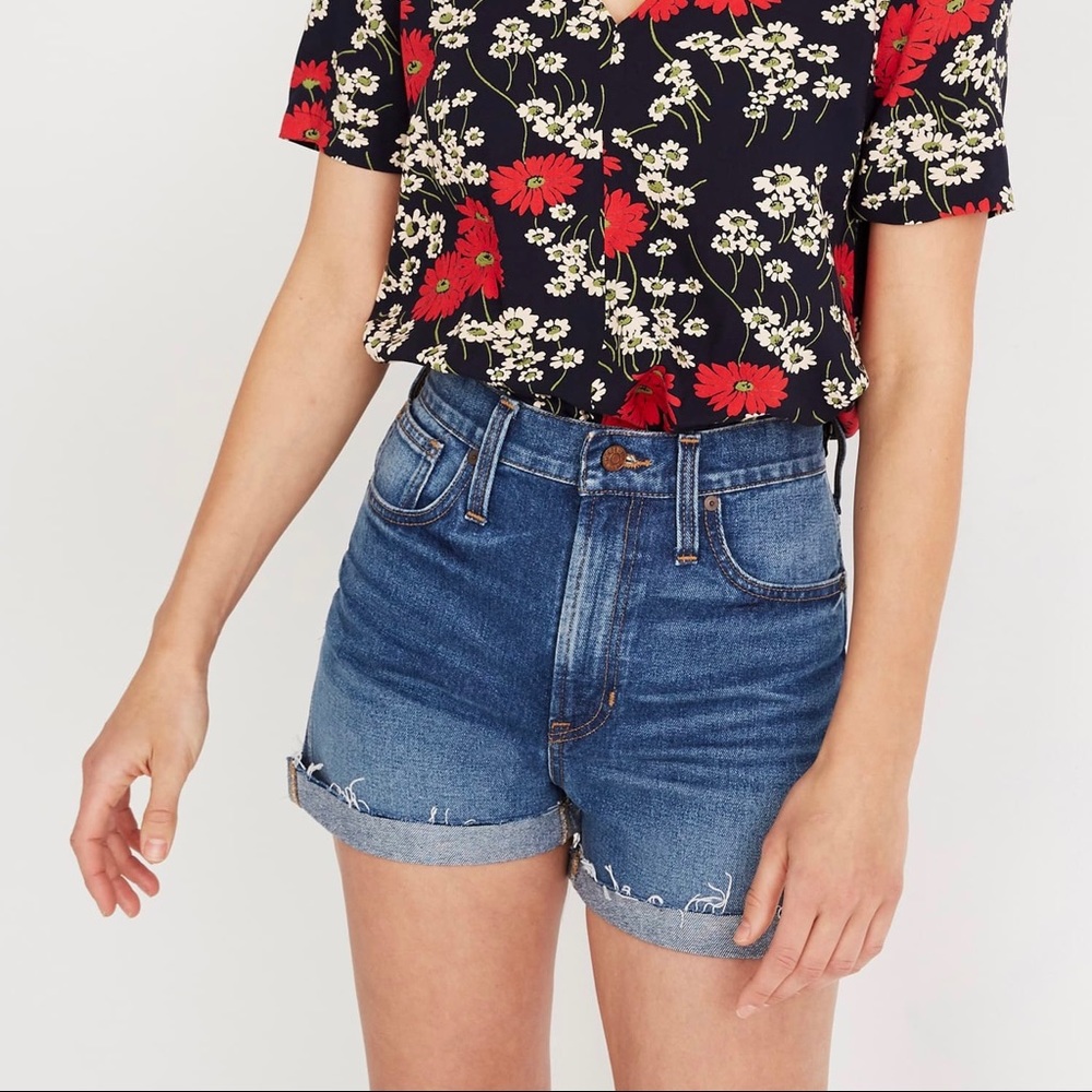 Madewell Perfect Jean Short Ullman Wash